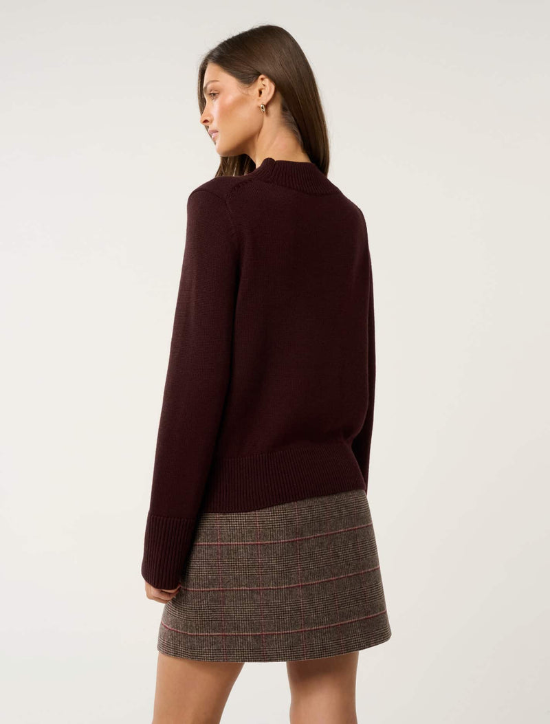 Poppy Stand Neck Jumper Forever New