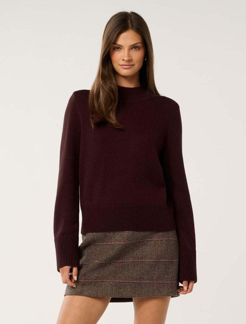 Poppy Stand Neck Jumper