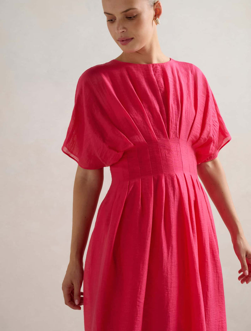 Eve Seam Detail Midi Dress