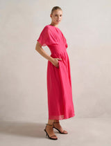 Eve Seam Detail Midi Dress