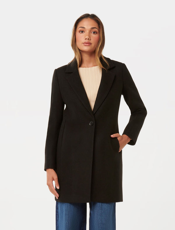 Anna Petite Single Breasted Coatigan Forever New