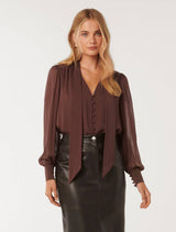 Teresa Neck Tie Blouse