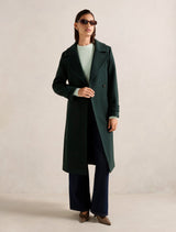 Sadie Belted Coat Dark Khaki Forever New