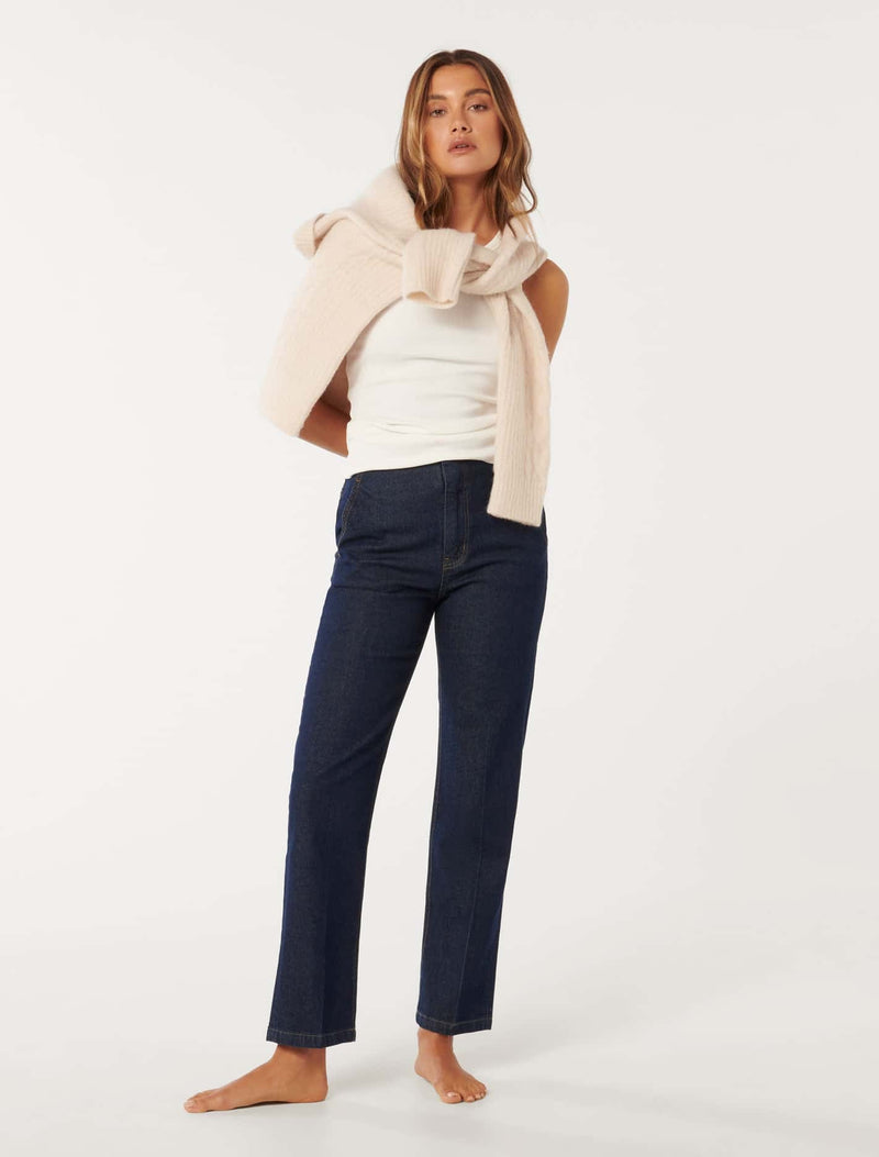 Amy Ankle Straight Jeans Forever New