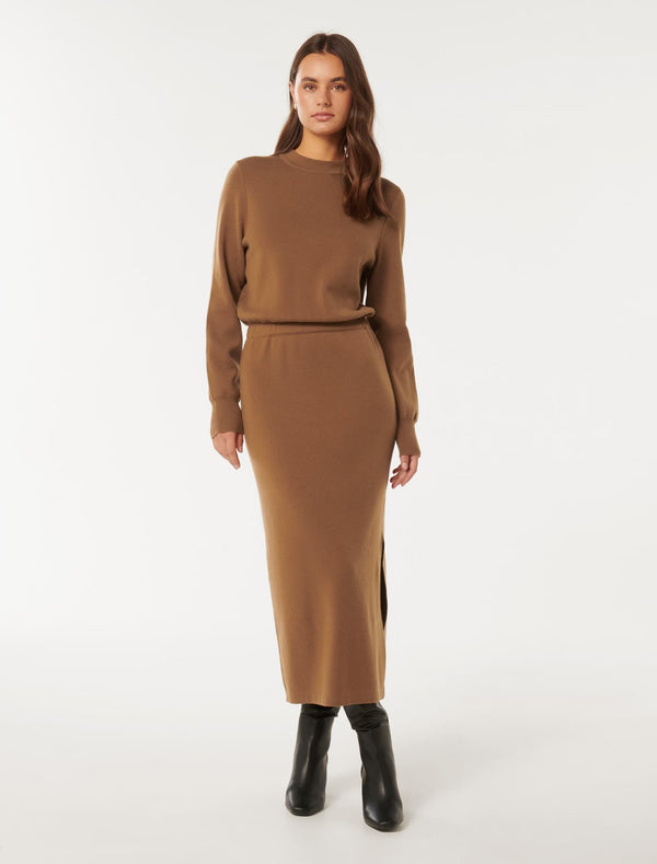 Carmella Knit Midi Dress Forever New