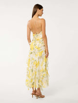 Belle One Shoulder Ruffle Dress Forever New