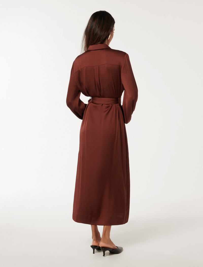 Gracie Petite Shirt Midi Dress Forever New