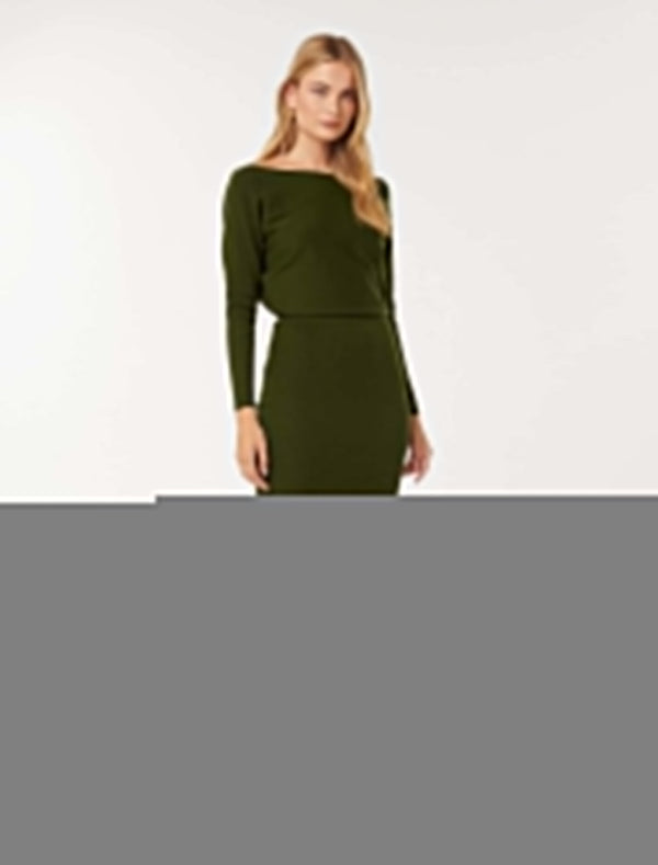 Ciara Tipped Shoulder Midi Dress Forever New