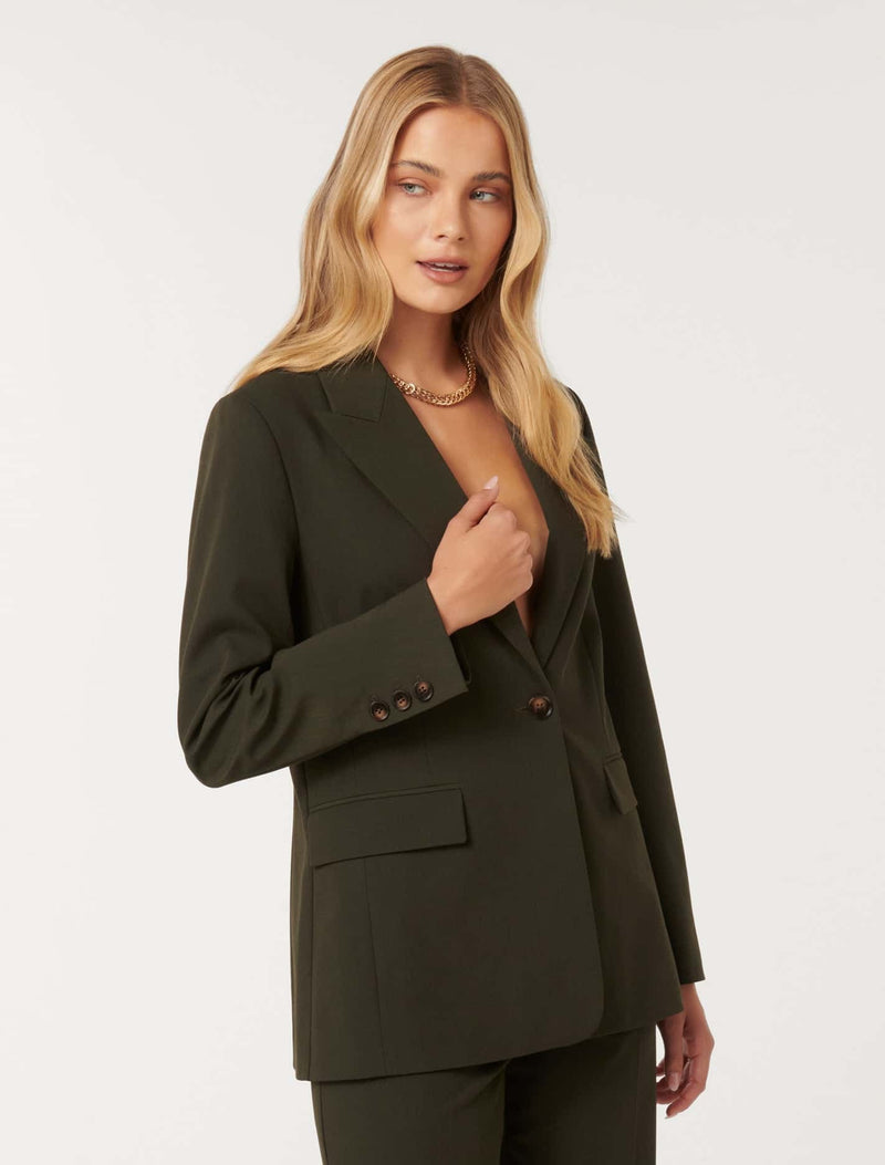 Claire Single Breasted Button Coat Forever New