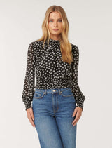 Calista Shirred Blouse Forever New