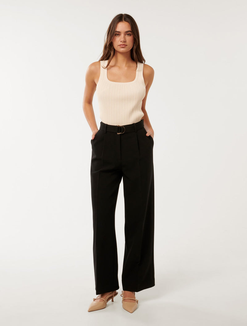 Mariam Belted Wide Leg Pants Forever New