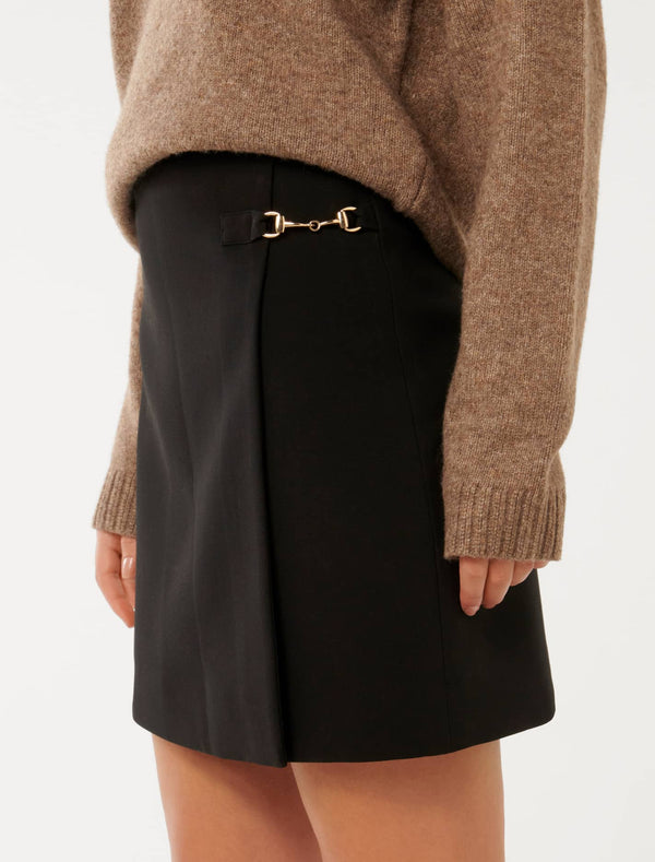 Edie Buckle Detail Wrap Skirt Forever New