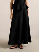 Georgina Godet Skirt Black Forever New