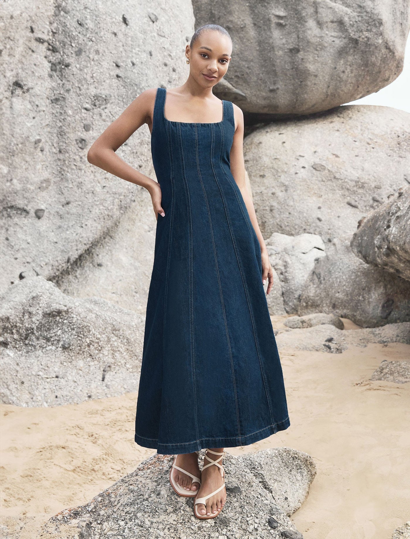 Amelia Denim Dress Dark Wash | Forever New