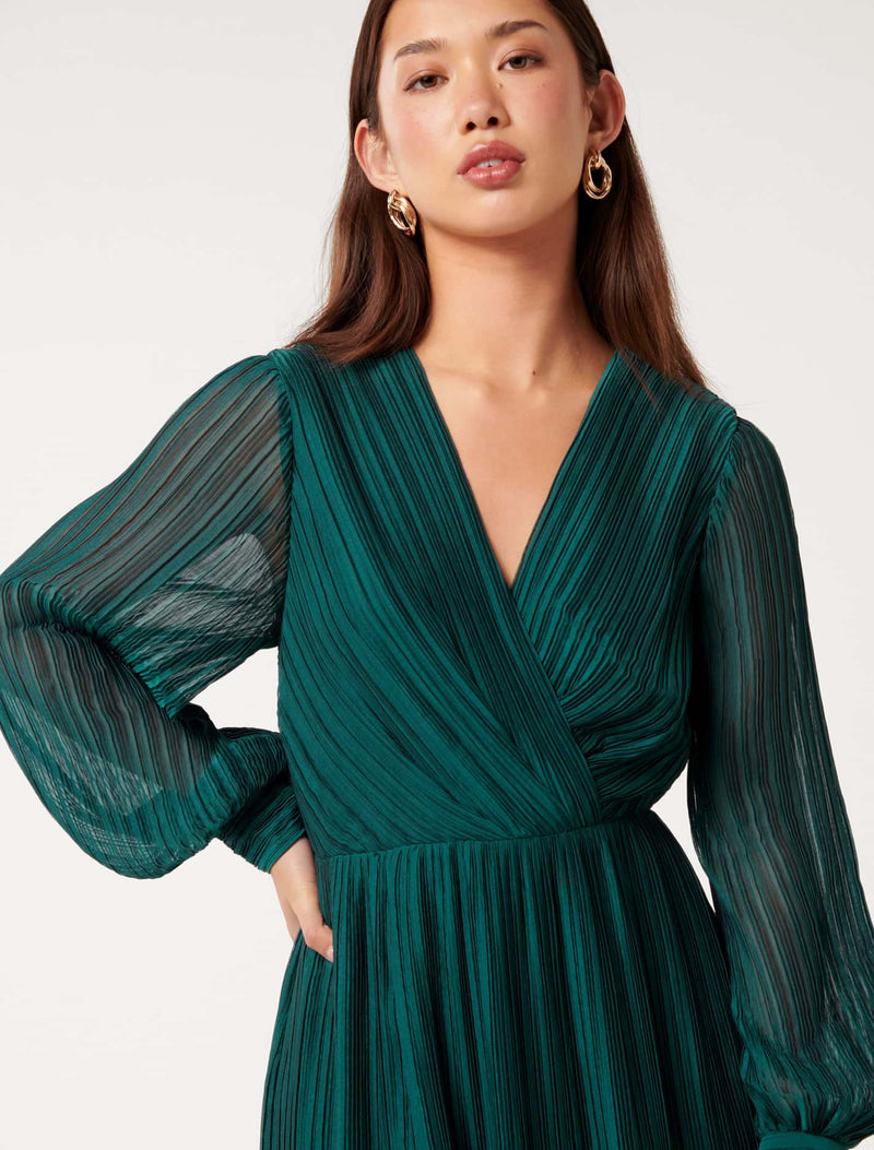 Genevieve Crinkle Midi Dress