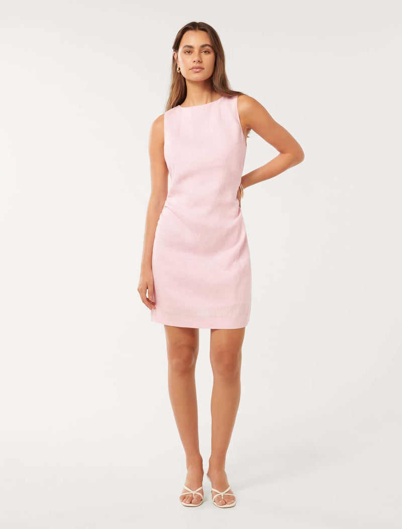 Arianna Ruched Waist Mini Dress Forever New