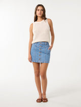 Kamille Denim Skirt Forever New