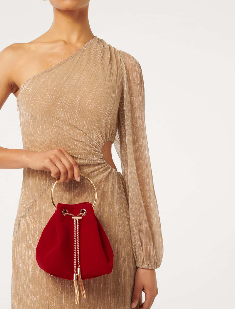 Charlie Chain Metal Handle Clutch - Signature Forever New