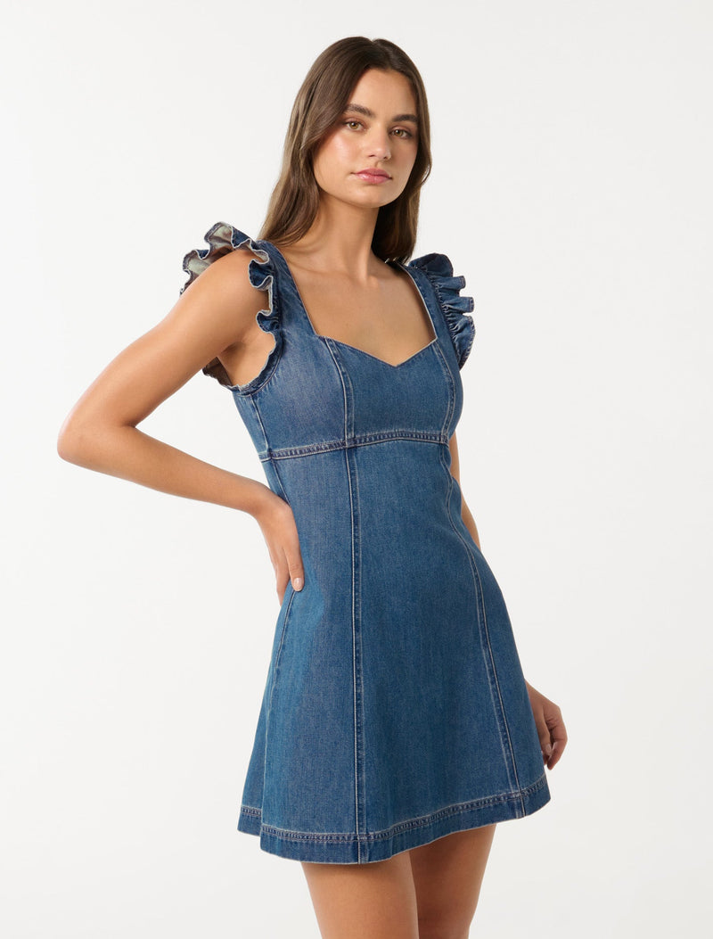 Rose Denim Dress Forever New