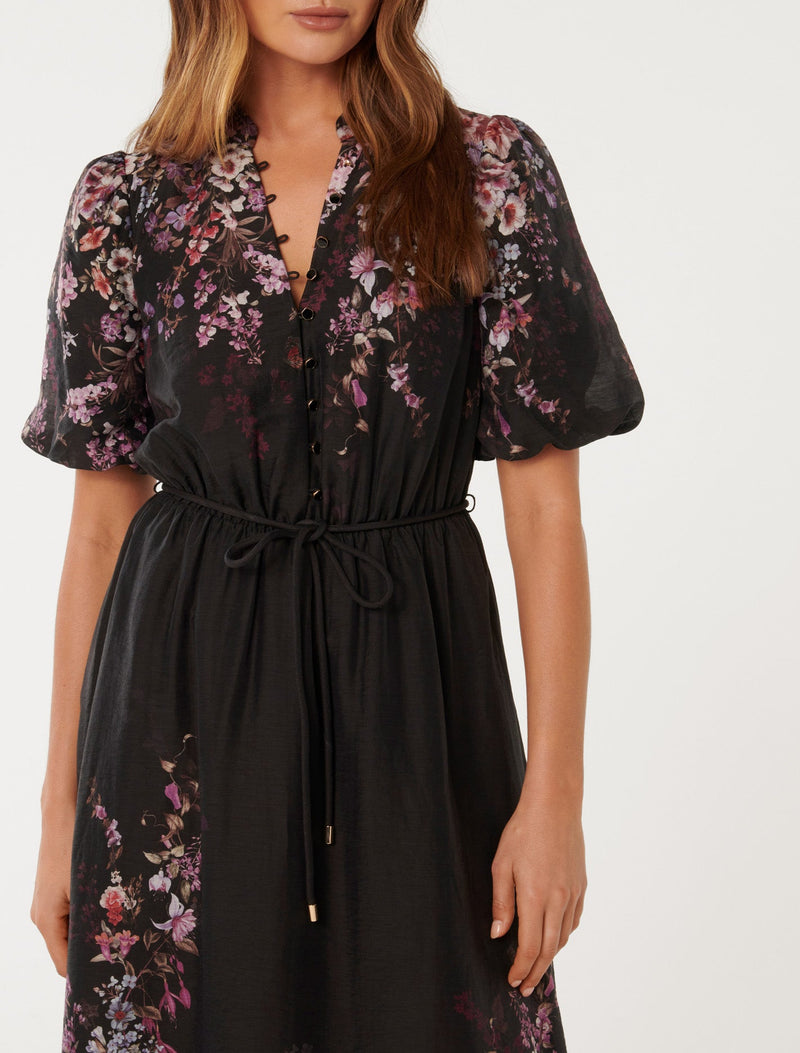 Adele Printed Midi Dress Forever New