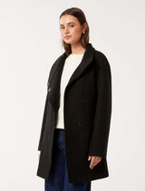 Lola Funnel Neck Wrap Coat Forever New