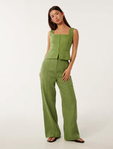 Posey Linen Wide Leg Pants