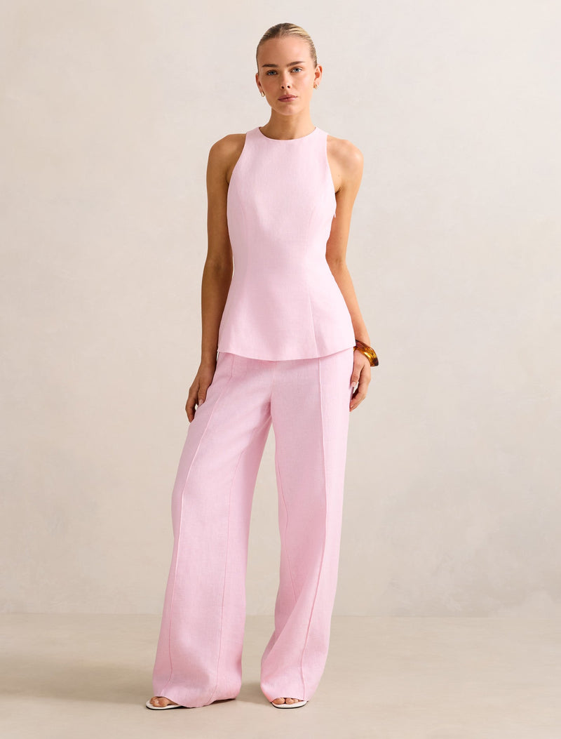 Posey Linen Wide Leg Pants Forever New