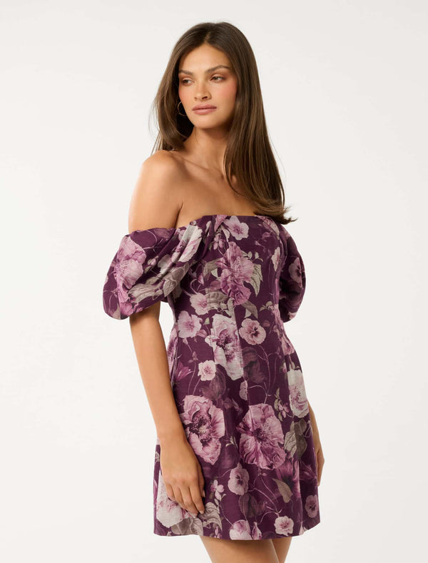 Jacquie Off Shoulder Mini Dress Forever New