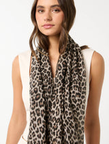 Leo Leopard Print Scarf Forever New