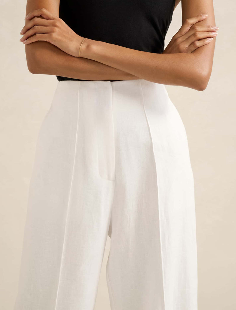 Posey Petite Linen Wide Leg Pants Forever New