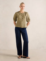 Riley Button Front Top Forever New