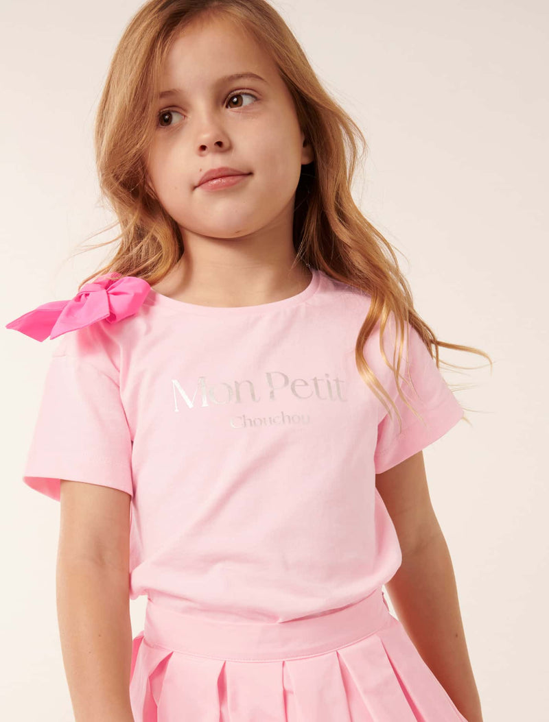 Blanche Bow Girls T-shirt