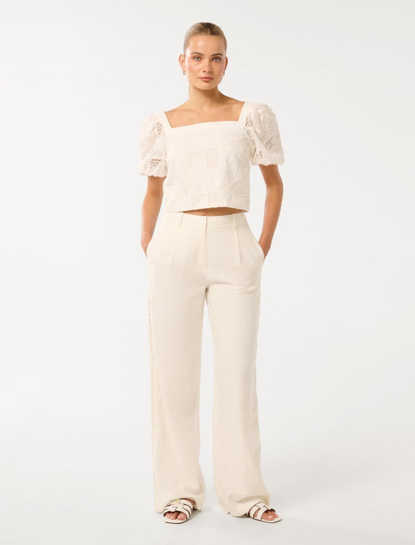 Harmony Crochet Wide Leg Pants