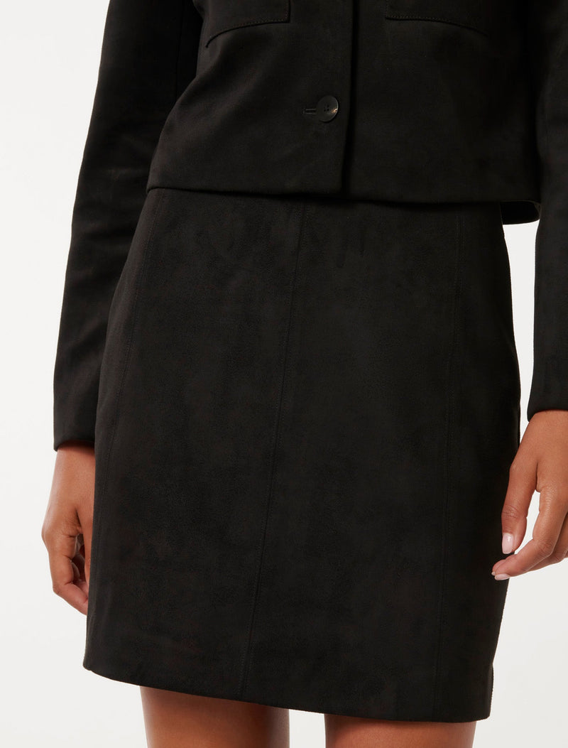 Joslyn Vegan Suede Mini Skirt