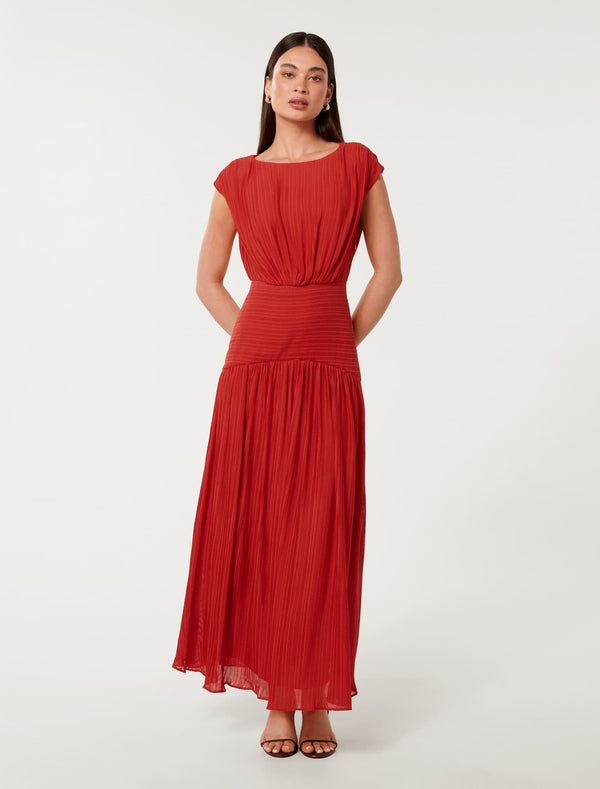 Lila Crinkle Maxi Dress Forever New