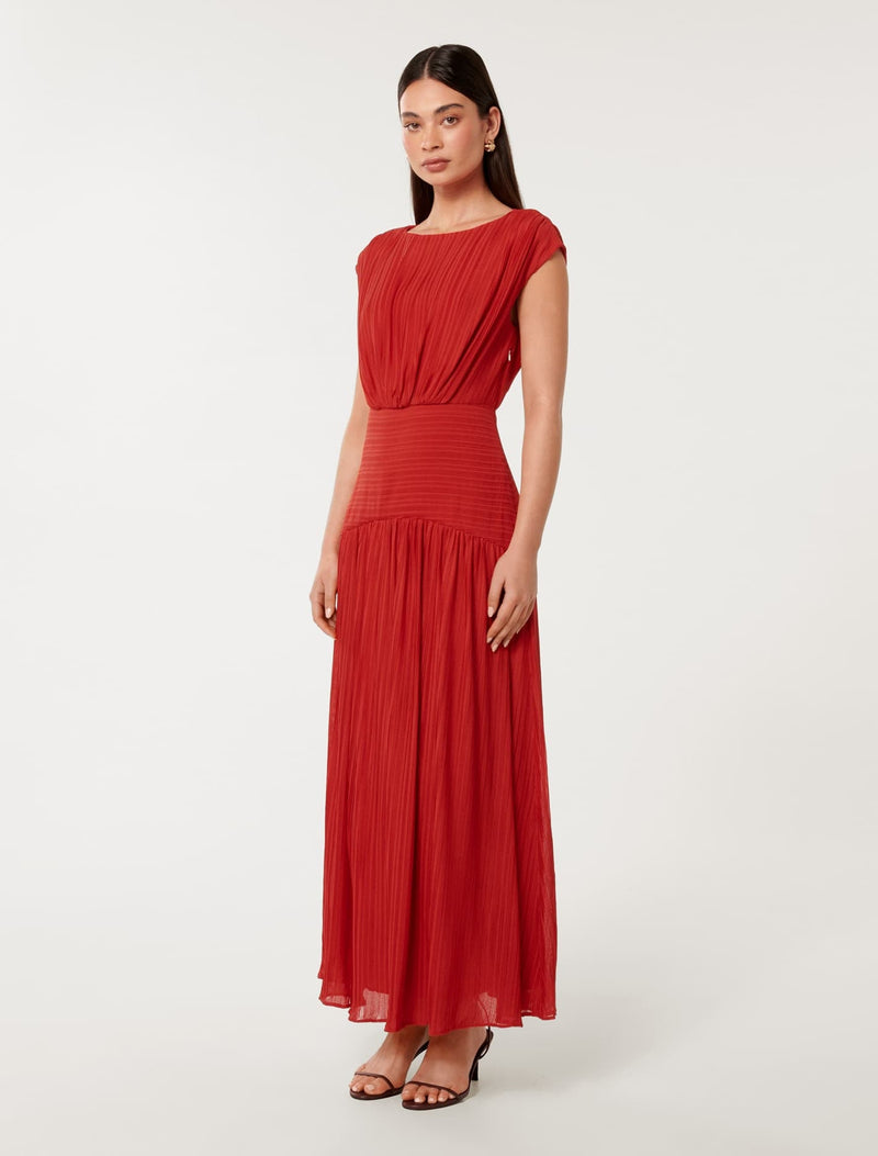 Lila Crinkle Maxi Dress Forever New