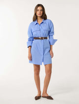 Rayne Front Pocket Cotton Shirt Dress Forever New