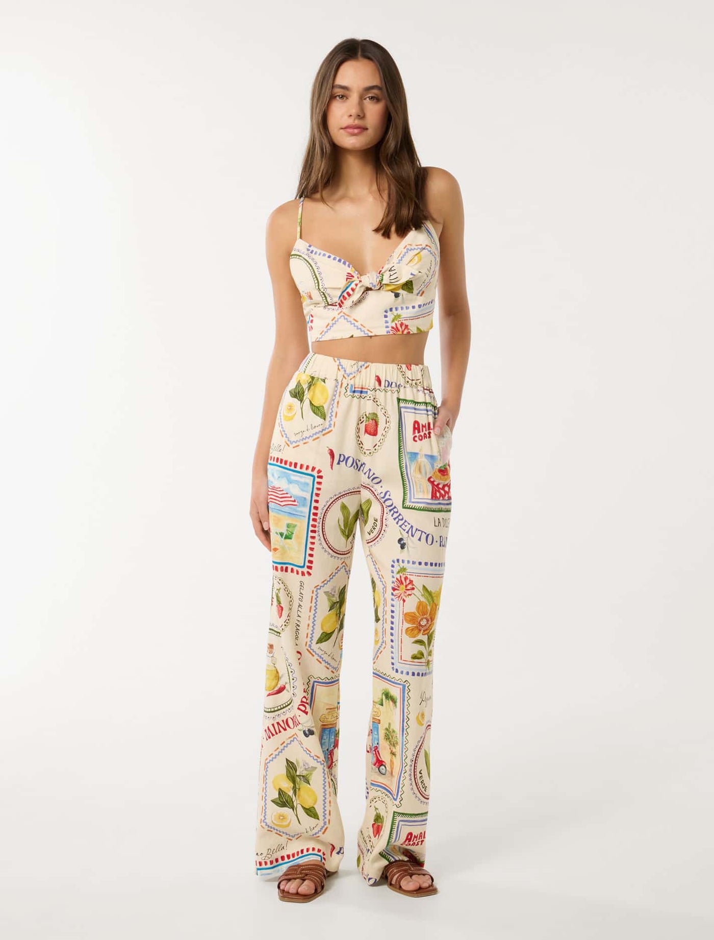 スカート Hashtag DDD Stars Old Illustration Wide Leg Pants AllTerritories_OnBody_29117901