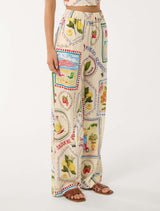 Saige Printed Wide Leg Pants Forever New