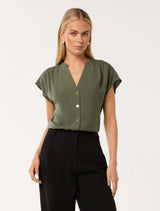 Venus Extended Shoulder Blouse Forever New