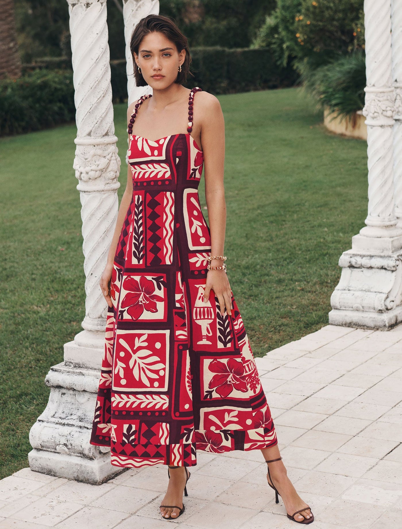 新品！hibinitiワンピースsquare neck summer dress AllTerritories_OnBody_29144001