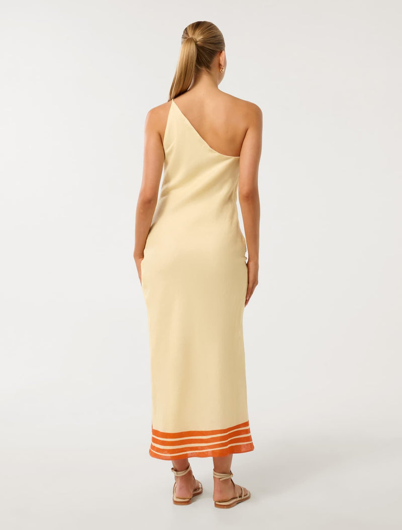 Carmen One Shoulder Beaded Midi Dress Rio Tropical | Forever New Carmen One Shoulder Beaded Midi Dress Rio Tropical | Forever New
