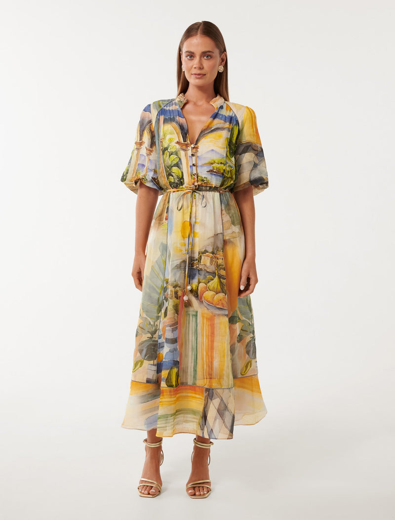 Viola Printed Midi Dress Forever New