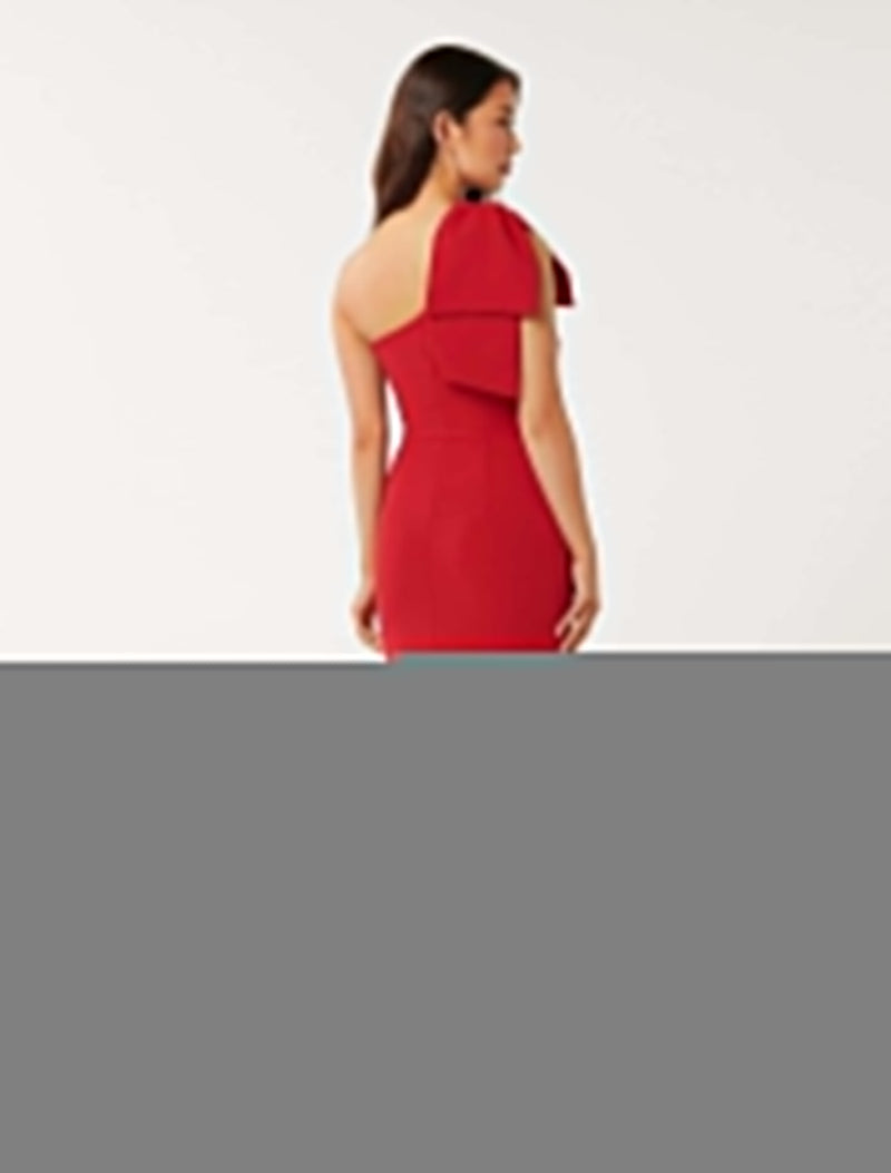 Lisa One Shoulder Bow Dress Forever New