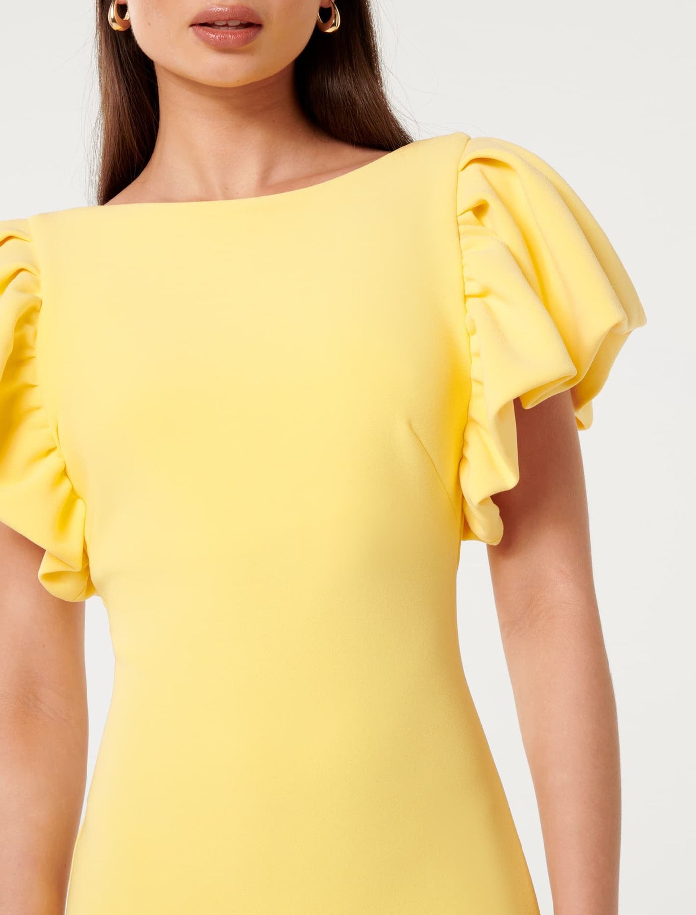 【美品】et.UNiVER Frill sleeve dress Frill laverd sleeve dress | DRESS,DRESS | ROOM903 online