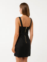 Leonora Top Stitch Column Mini Dress