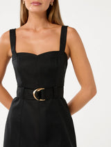 Leonora Top Stitch Column Mini Dress