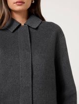 Eden Zip Through Felled Jacket Forever New