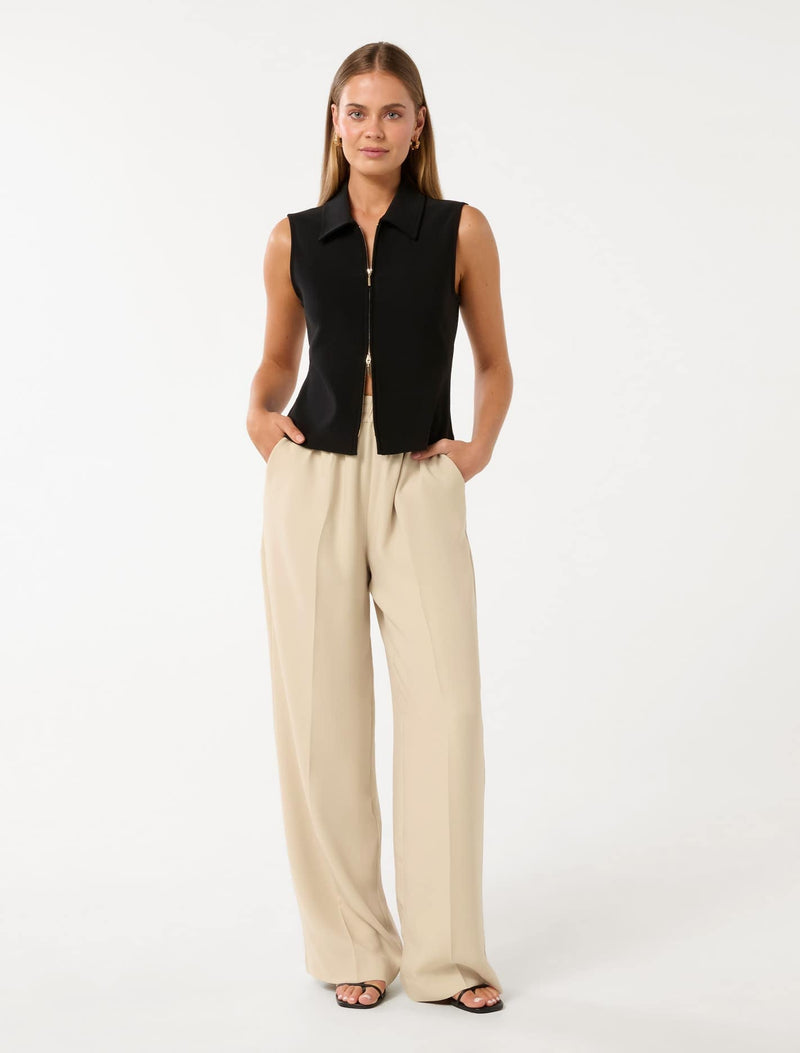 Enya Elastic Wide Leg Pants Forever New