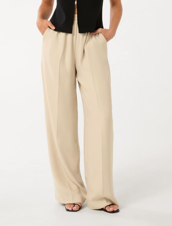 Enya Elastic Wide Leg Pants Forever New